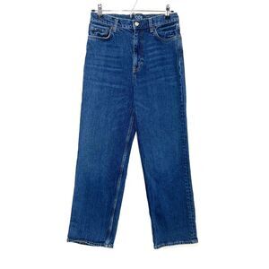 COS Ankle Length Extra High Rise Straight Leg Jean - Blue 29